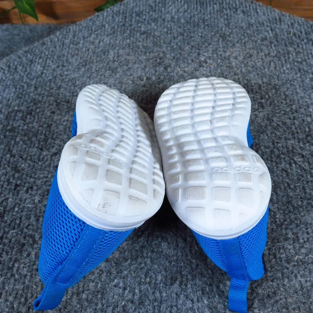Adidas Lite Racer CLN Boys Running Sneakers Size 6C Toddler‎ Blue Mesh Athletic